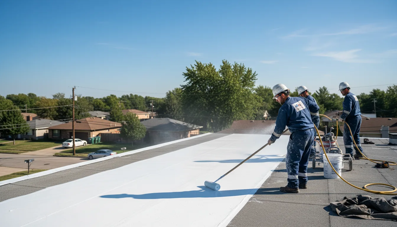 Commercial roof coating in Holman, NM near me